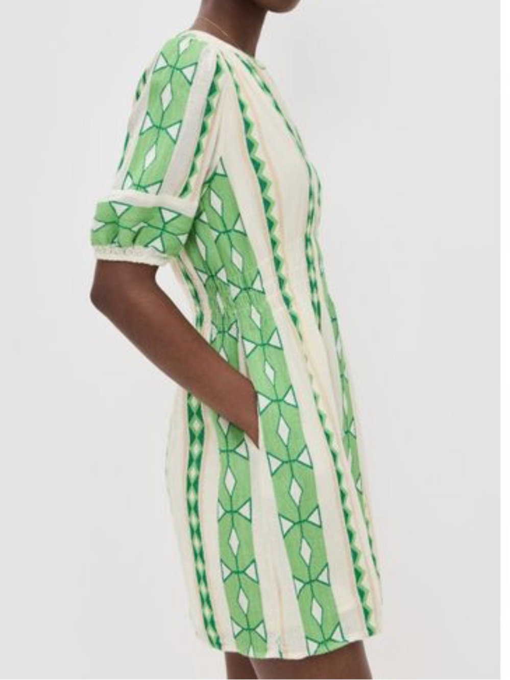 Velvet by Graham & Spencer Lucy patterned cotton minidress - Picture 9 of 10